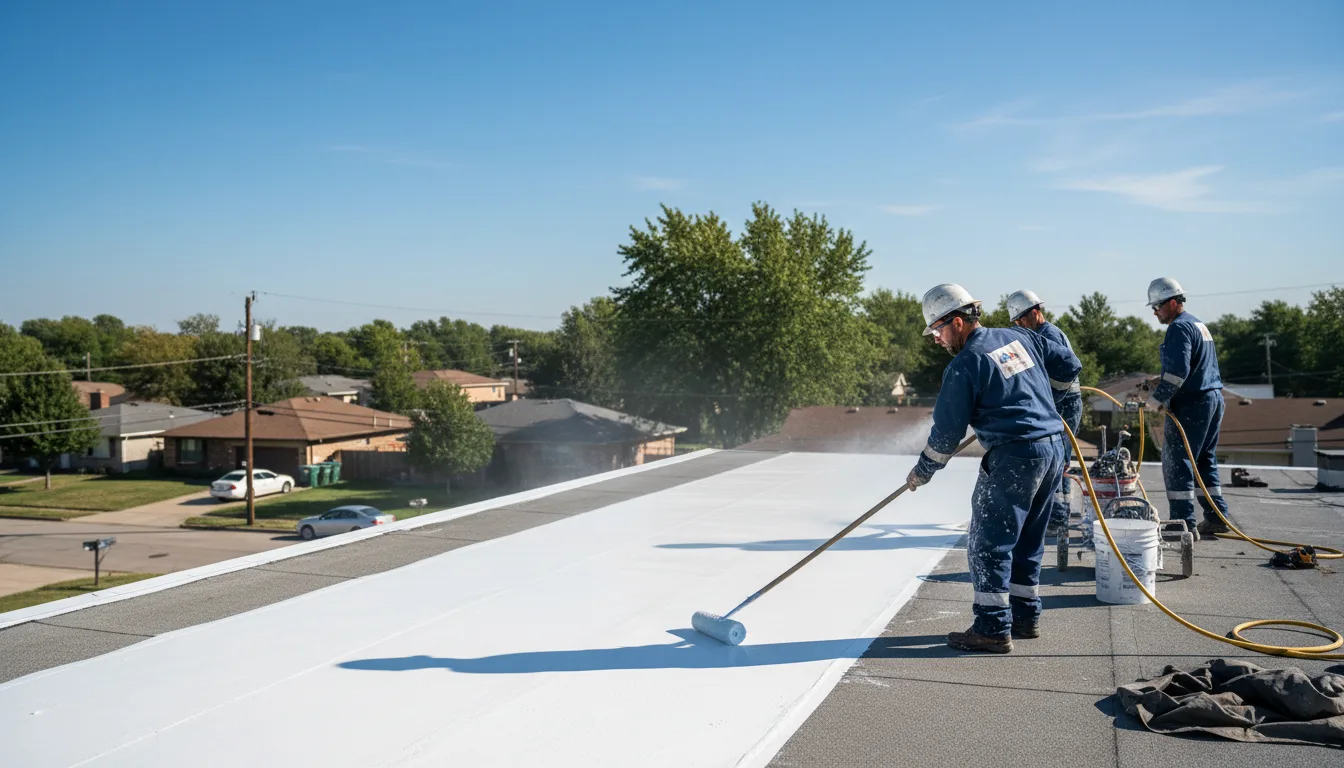 Commercial roof coating in Gill, CO near me
